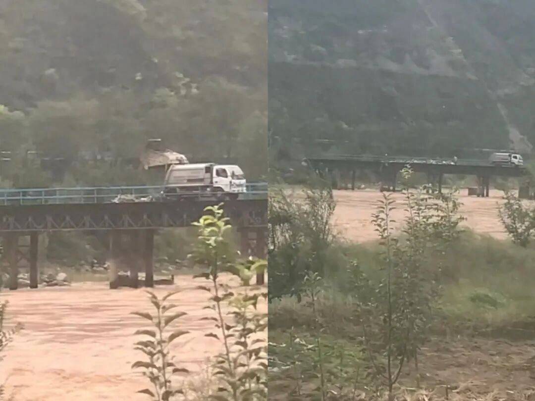 甘肅天水垃圾車往渭河傾倒垃圾，村民稱河里漲水，大橋無監(jiān)控，鎮(zhèn)政府：正在調查處理:宏鑫機械設備有限公司
